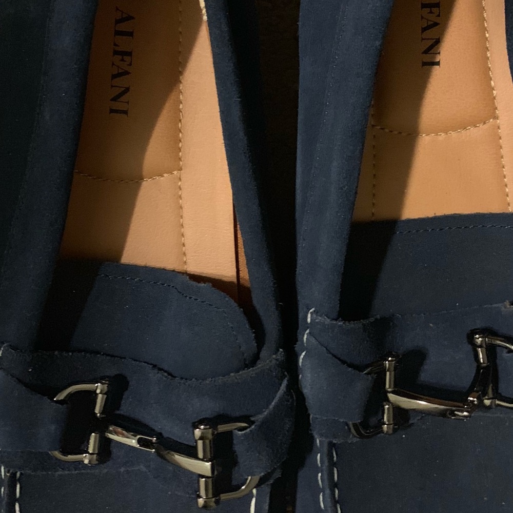 Alfa I navy blue suede